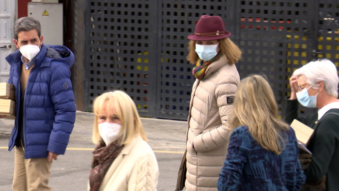 Doña Elena ha reaparecido en público tras la separación de su hermana