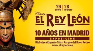 El Rey León celebra sus 10 años en Madrid con una exposición muy especial