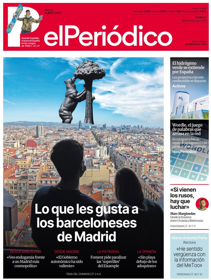 Portada de El Periódico
