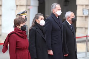Los monarcas, con el Presidente de la República de Austria y la Primera Dama. Fotografía Casa SM El Rey