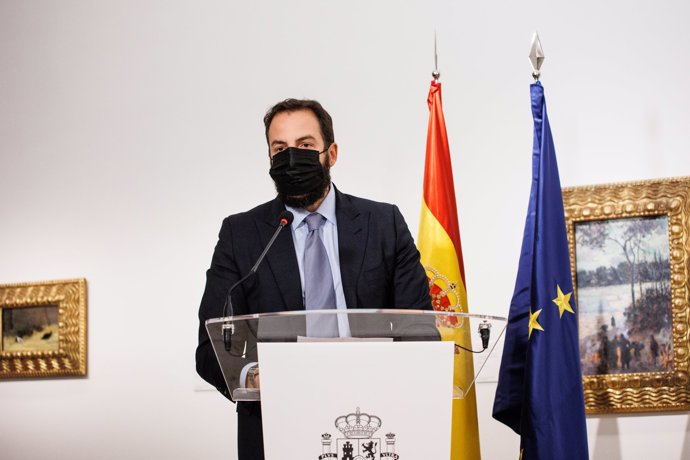 Borja Thyssen, durante su intervención tras la firma del acuerdo