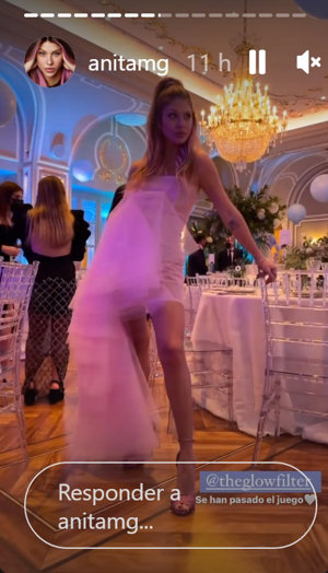 Anita Matamoros tampoco se perdió la fiesta