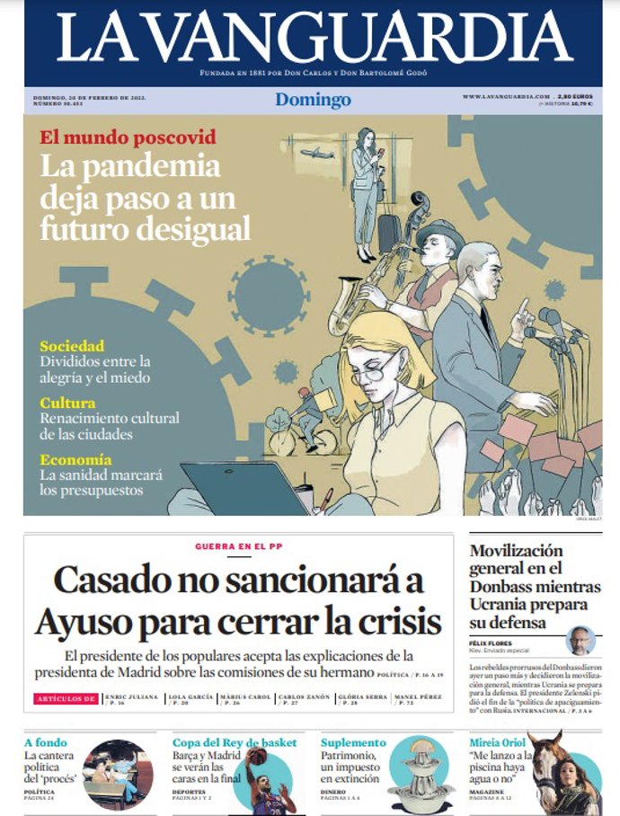 Portada de La Vanguardia