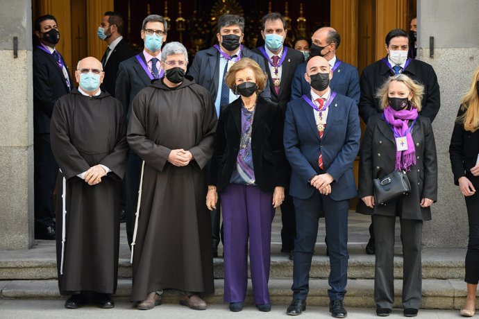 La Reina Sofía, en su visita al Templo de Medinaceli