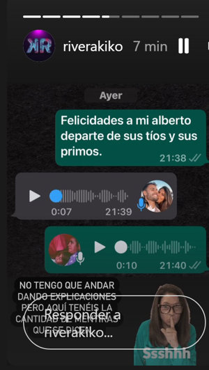 Storie compartido en Instagram por Kiko Rivera