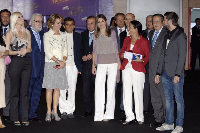 La Reina, en su visita a Cibeles en el año 2010 cuando era Princesa de Asturias