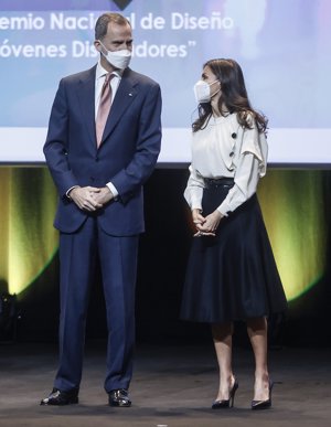Sus Majestades, muy cómplices durante el acto