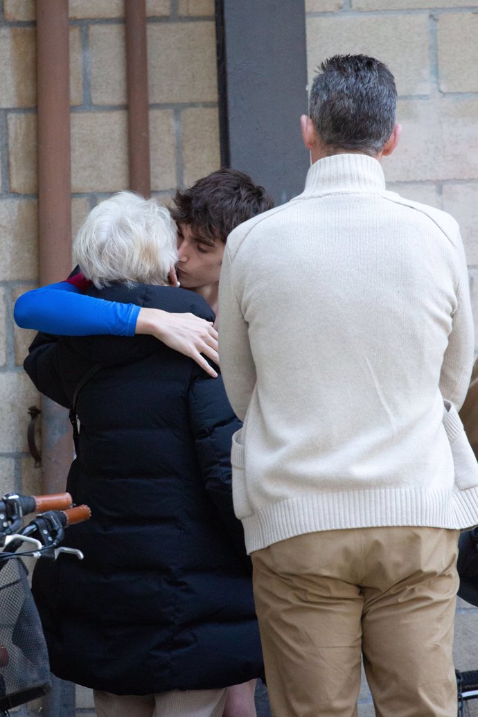 Pablo, muy cariñoso con su abuela