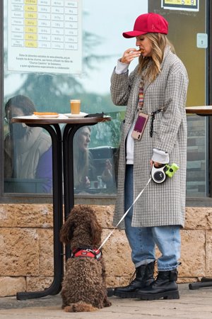 La reportera disfrutó de unos churros a solas