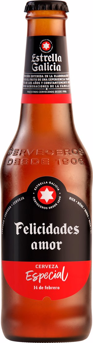 Con tu Estrella Galicia también puedes felicitar el Día de los Enamorados