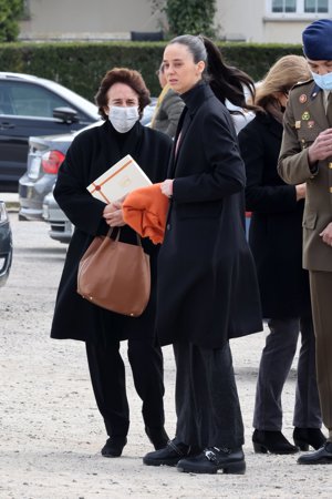 Victoria Federica y doña Elena se mostraron muy pendientes de la viuda, Rita Allende Salazar