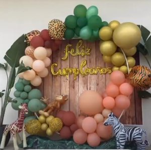 Imagen de la decoración de la fiesta compartida en Instagram por Marian García