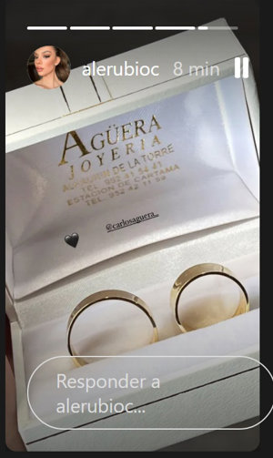 Storie compartido por Alejandra Rubio en Instagram