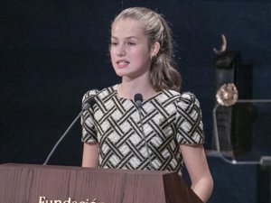 La Princesa Leonor,  en una de sus últimas apariciones públicas