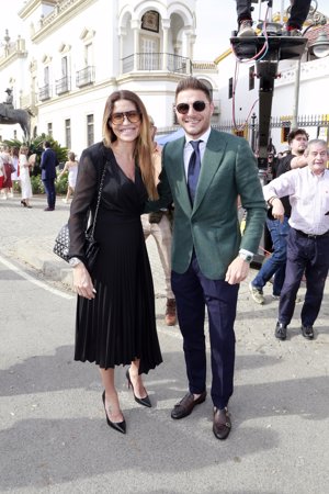 Joaquín, futbolista del Betis,  y su mujer, Susana Saborido