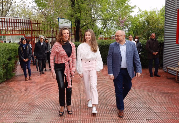 Leonor, radiante antes de regresar a Gales