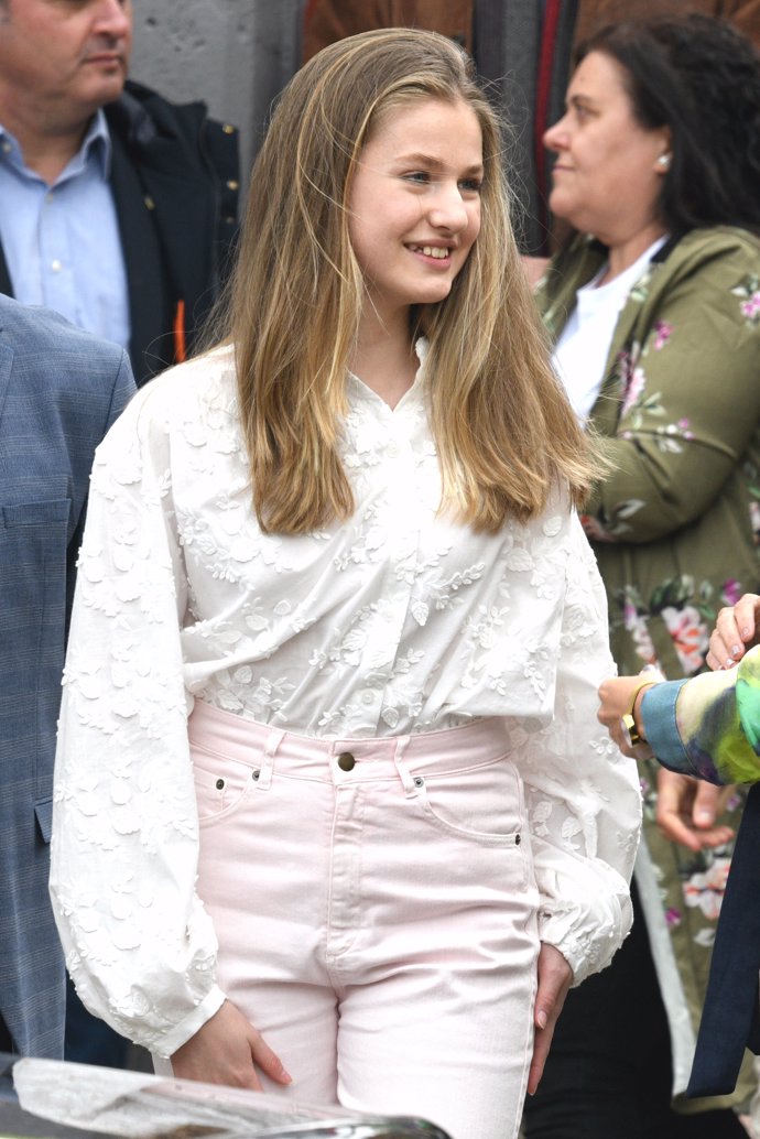 Leonor, cómoda y radiante en su último acto