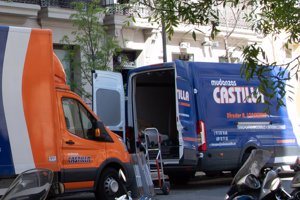 Almudena Cid contrató a una empresa de mudanzas para trasladar sus enseres a su nueva casa