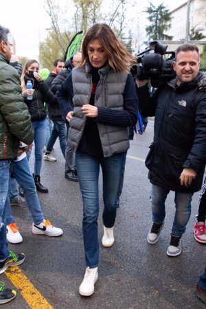 Nieves ha disfrutado del último partido del Real Madrid en su estadio con su pareja