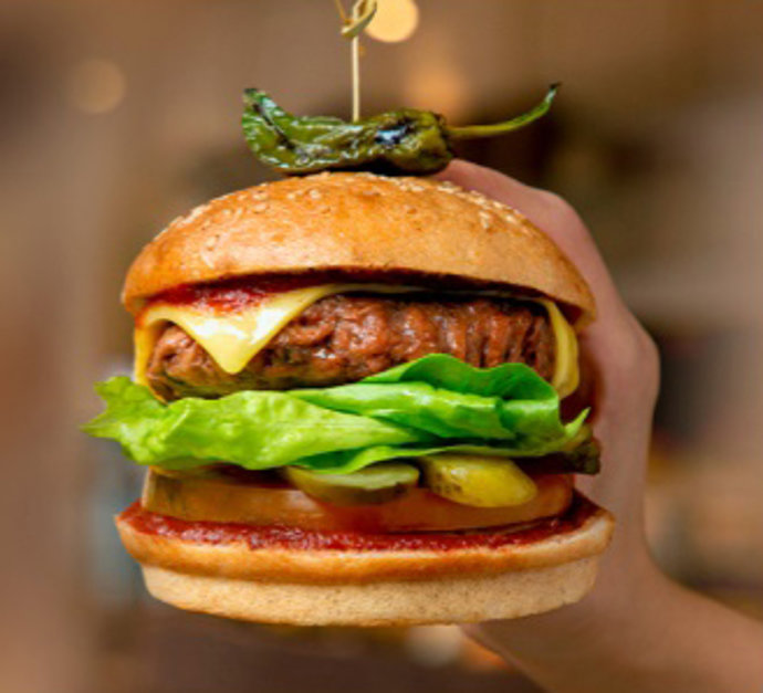 Hamburguesa vegana de Flax and Kale