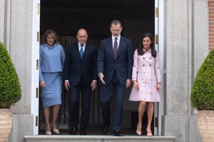 Los Reyes han recibido en el Palacio de la Zarzuela al presidente de Bulgaria