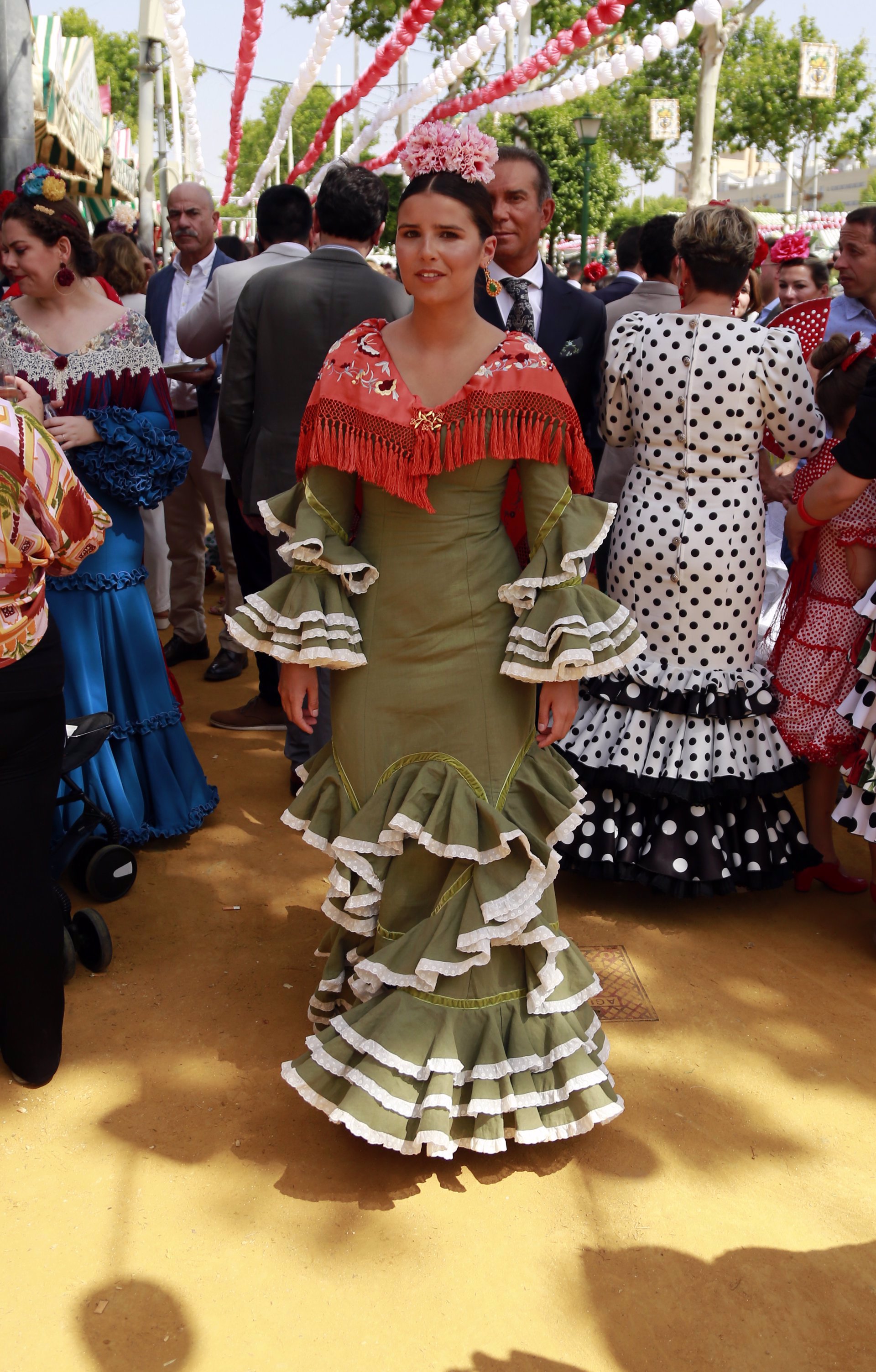 Triatleta once chatarra Sofía Palazuelo y Tana Rivera, duelo de bellezas flamencas en la Feria de  Abril
