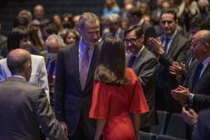 Los Reyes, cómplices durante el acto