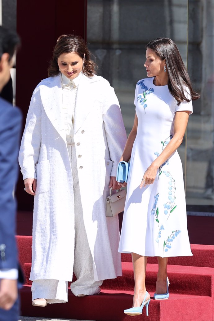 Doña Letizia, con la Jequesa de Catar