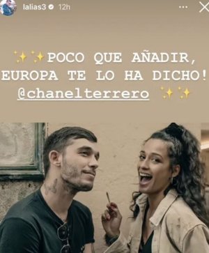 Felicitación de Víctor Elías a Chanel en Instagram