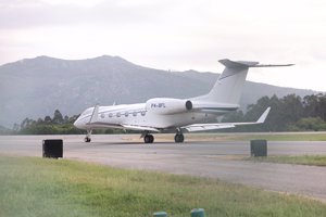 Este es el avión privado en el que viaja el Rey