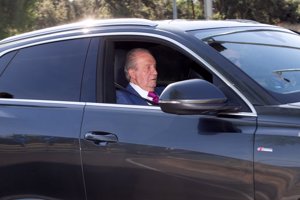 Don Juan Carlos, a su llegada a Palacio