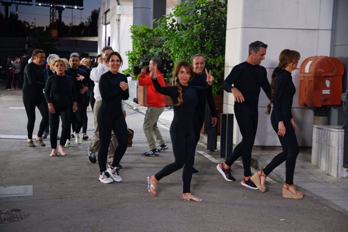 Los colaboradores de 'Sálvame' durante la Sálvame Fashion Week