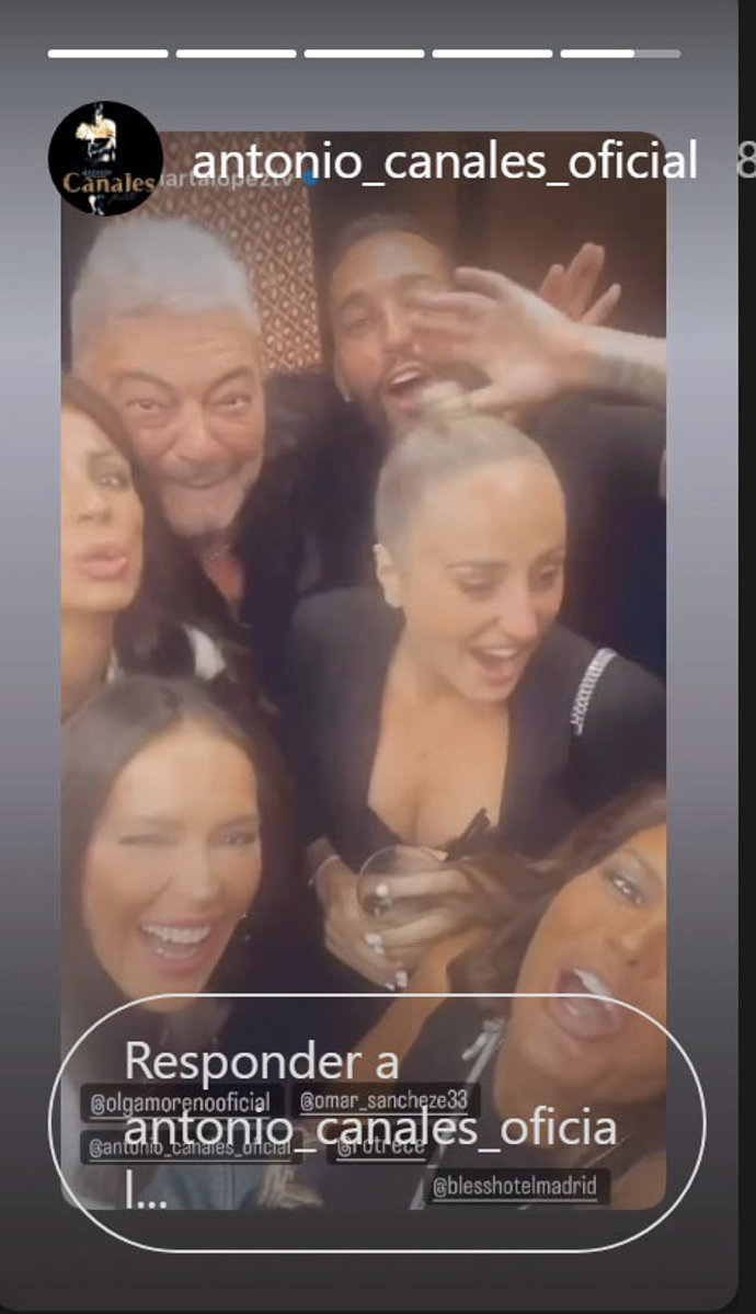 Olga Moreno, radiante en su quedada con sus compañeros de 'Supervivientes'