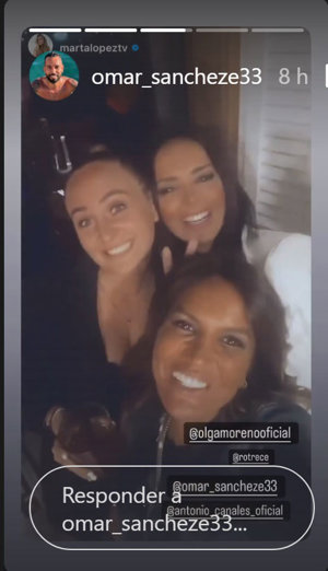 Marta López, Rocío Flores y Olga Moreno, de lo más sonrientes