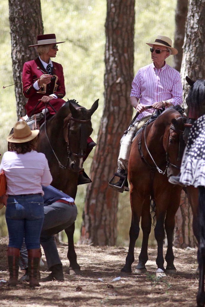 Ana María Aldón y Ortega Cano en El Rocío