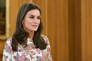 La Reina, de lo más sonriente