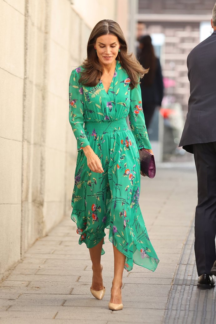 La Reina, a su llegada al acto