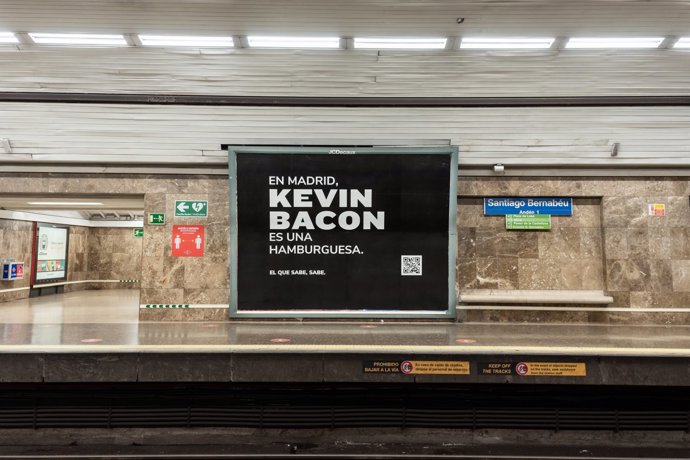 Kevin Bacon es en Madrid una hamburguesa
