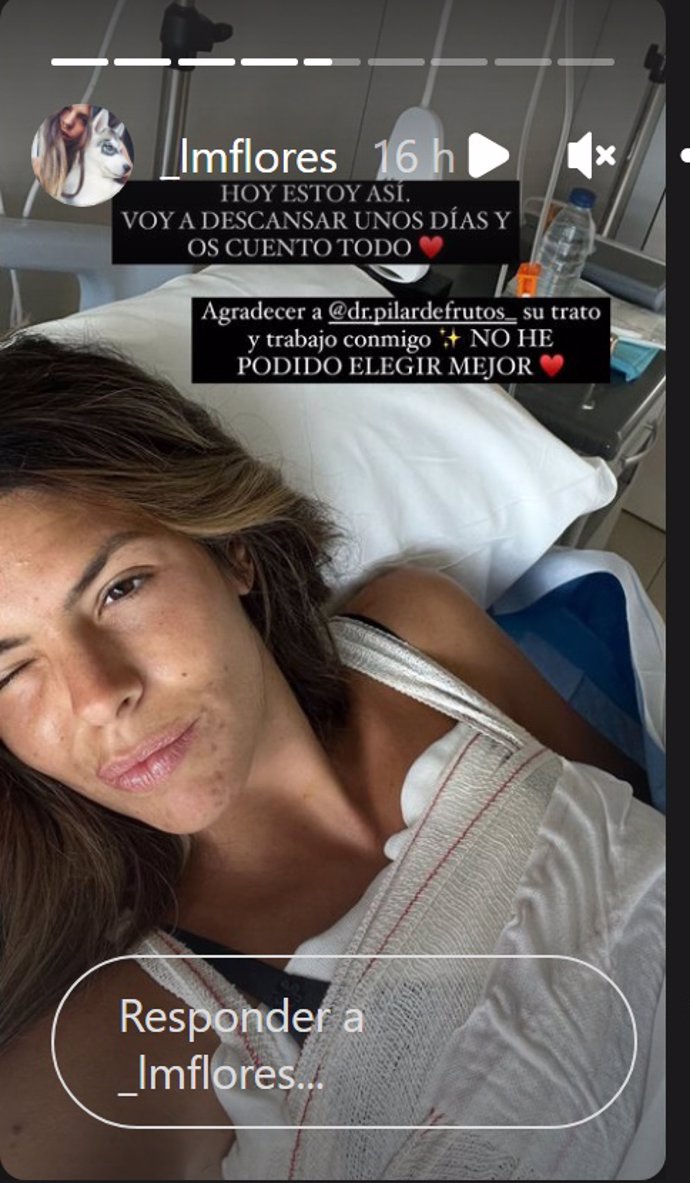 Laura preocupó a sus seguidores con esta imagen desde el hospital