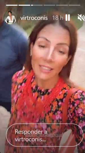 Storie compartido por Virginia Troconis en Instagram