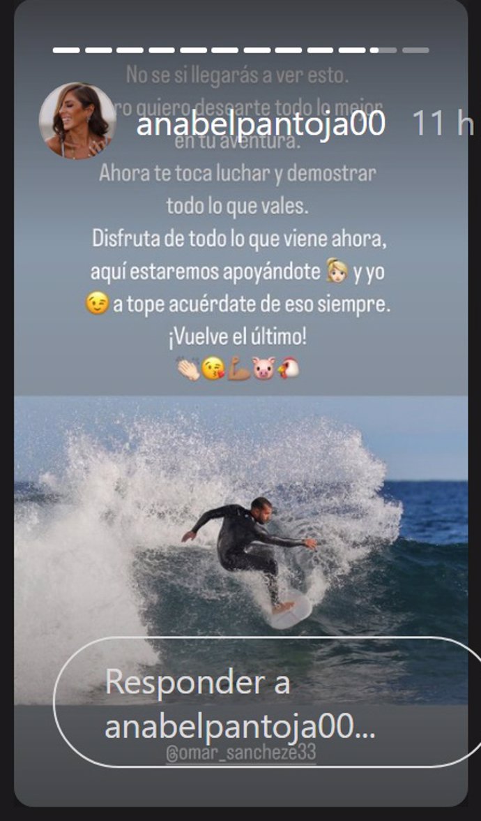 Storie compartido por Anabel Pantoja en Instagram