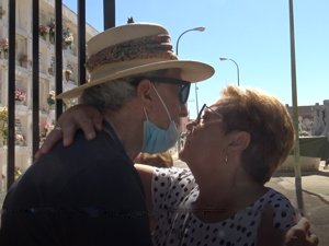 José Ortega Cano y su hermana Conchi muy cariñosos