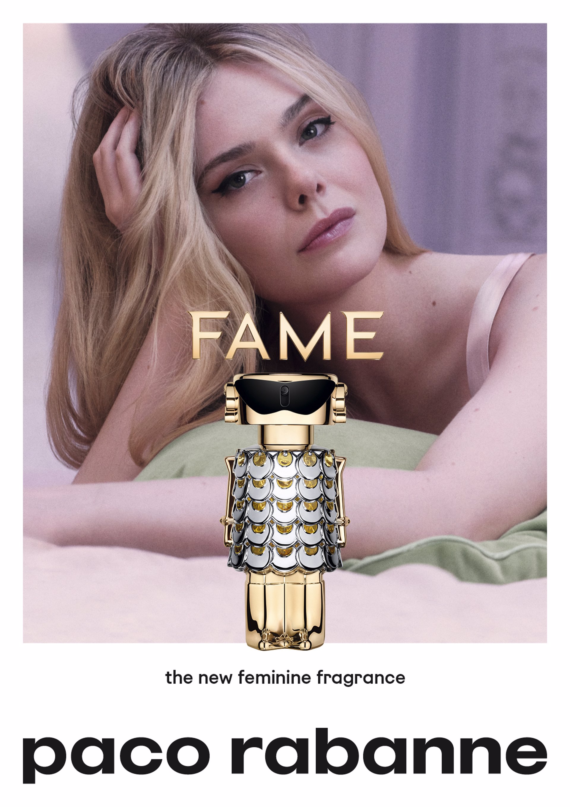 Elle Fanning, ambassador of the new women's fragrance by Paco Rabanne