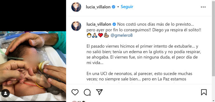 Han sido días complicados para Lucía y Gonzalo