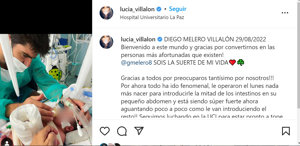 El primer hijo de Lucía Villalón y Gonzalo Melero nació el pasado 29 de septiembre