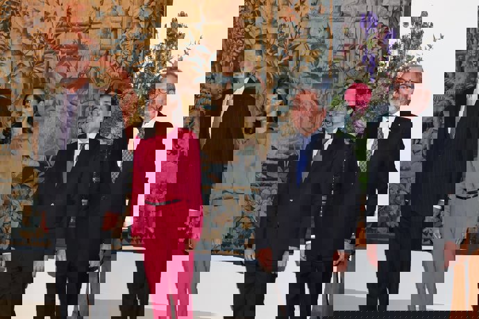 Los Reyes han recibido en la Embajada Española en Berlín a la colectividad española residente en Alemania