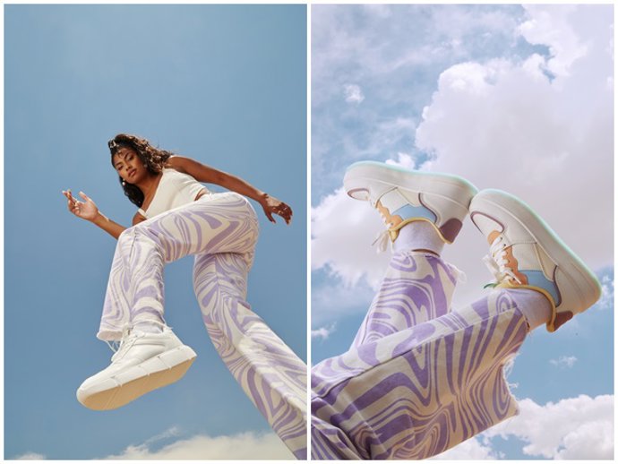 Nia Correia, con unas deportivas para volar alto