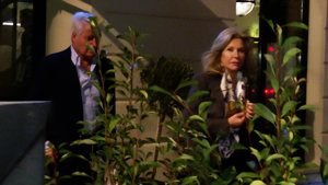 El Duque de Alba y Alicia Koplowitz de cena