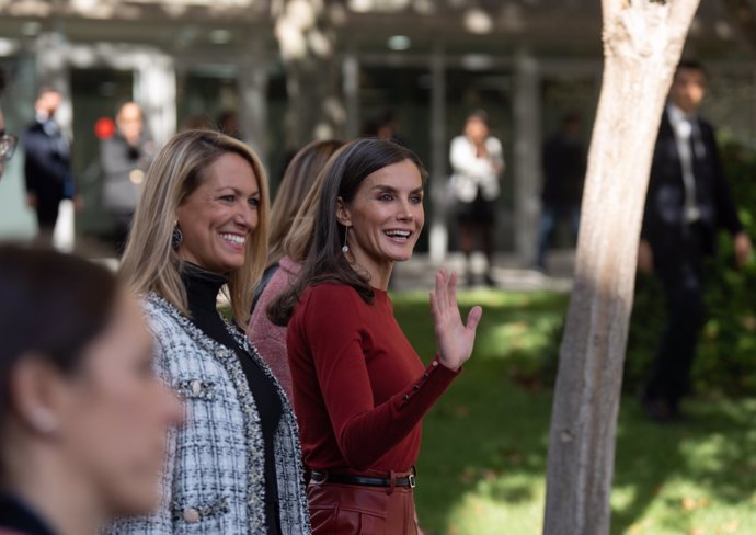 La Reina, radiante en Barcelona