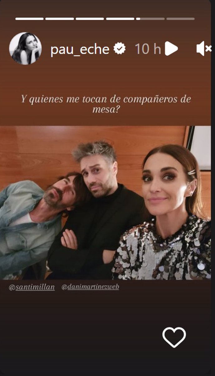 Paula Echevarría, posando divertida con Santi Millán y Dani Martínez